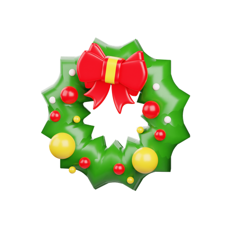 Weihnachtskranz  3D Icon