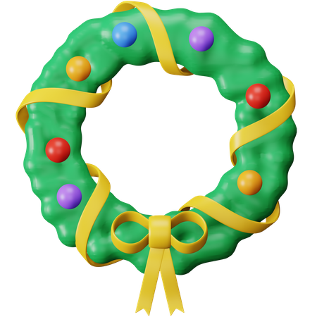 Weihnachtskranz  3D Icon