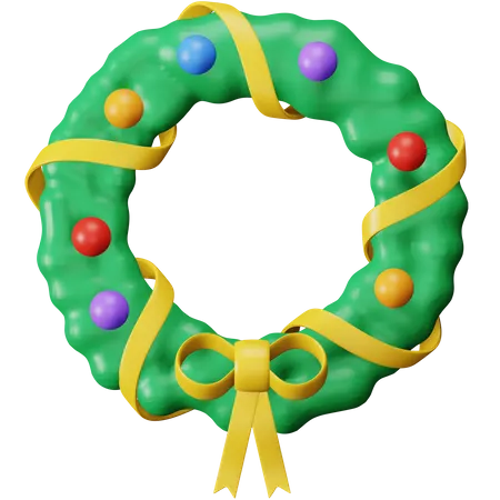 Weihnachtskranz  3D Icon