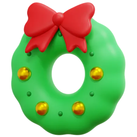 Weihnachtskranz  3D Icon