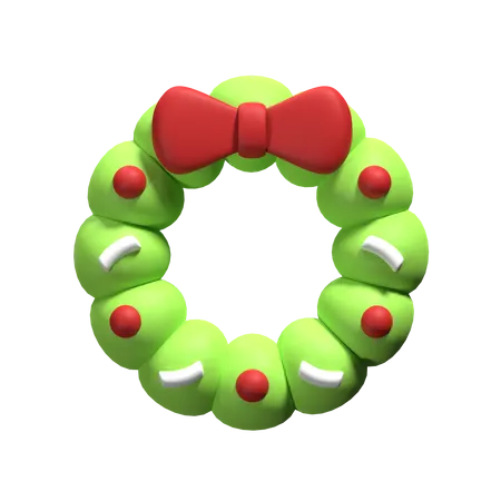 Weihnachtskranz  3D Icon