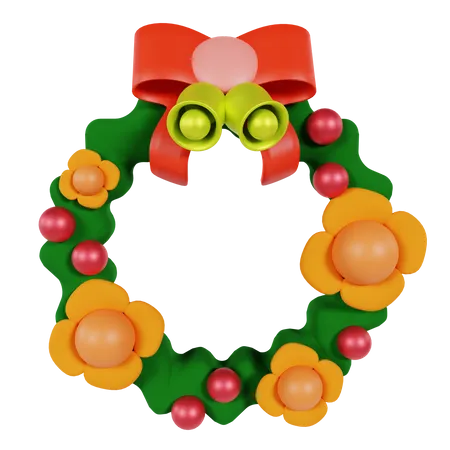 Weihnachtskranz  3D Icon