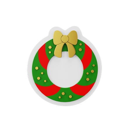 Weihnachtskranz  3D Icon