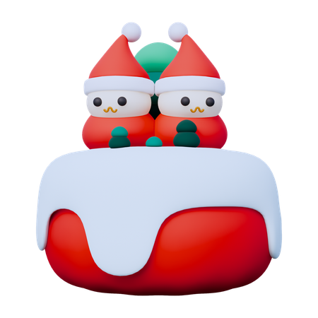 Weihnachtskuchen  3D Icon