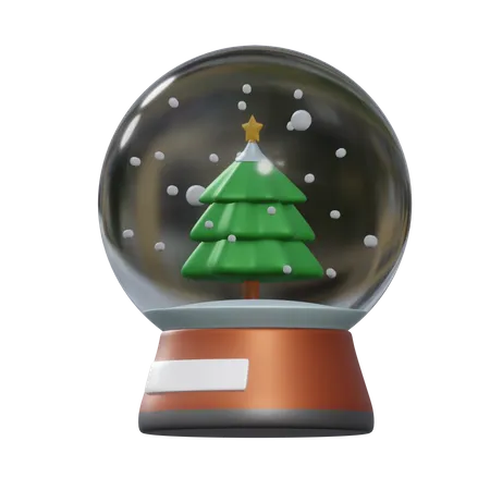 Weihnachtsglobus  3D Illustration