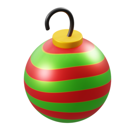 Weihnachtskugel Ornament  3D Illustration