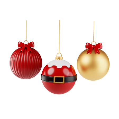 Weihnachtskugeln  3D Icon