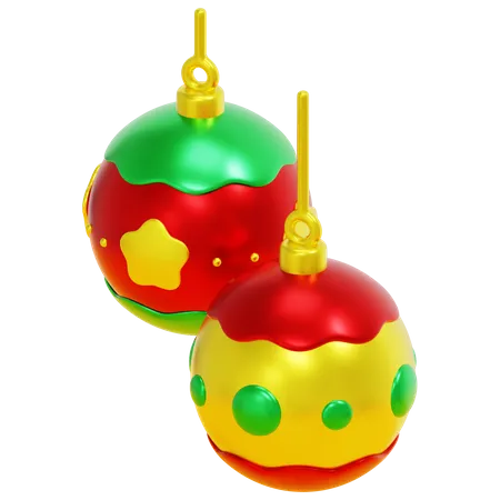 Weihnachtskugeln  3D Icon