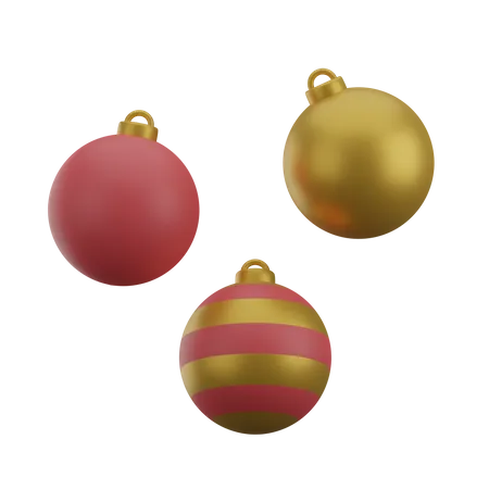 Weihnachtskugeln  3D Icon