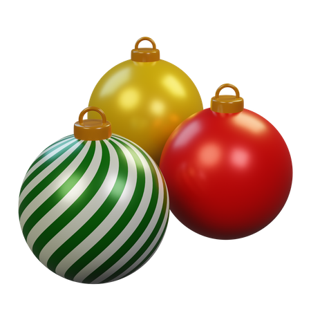 Weihnachtskugeln  3D Icon