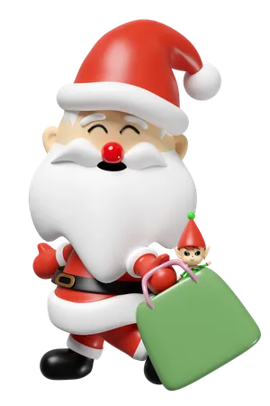 Weihnachtsmann  3D Icon