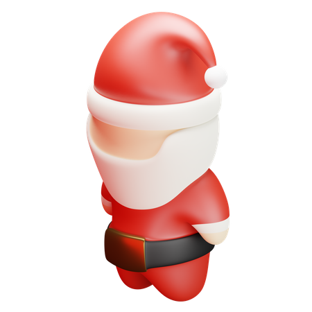 Weihnachtsmann  3D Illustration