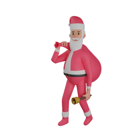 Weihnachtsmann  3D Illustration