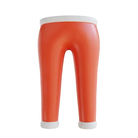 Weihnachtsmann-Hosen  3D Icon