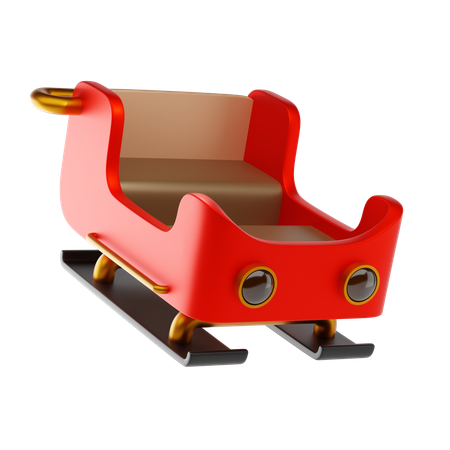 Weihnachtsmann Schlitten  3D Icon