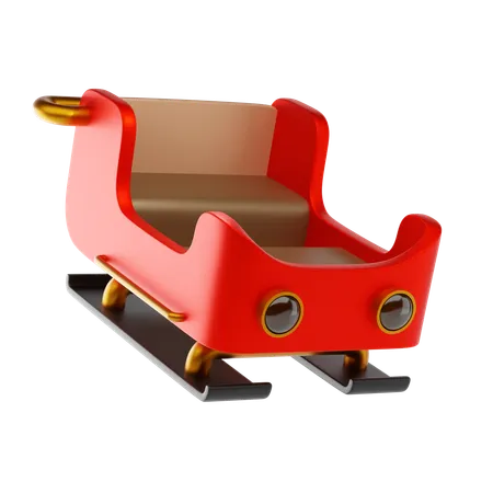 Weihnachtsmann Schlitten  3D Icon