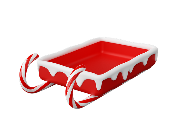 Weihnachtsmann Schlitten  3D Icon