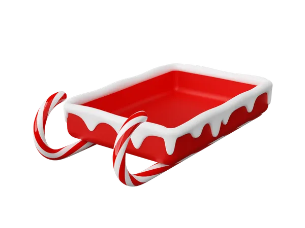 Weihnachtsmann Schlitten  3D Icon