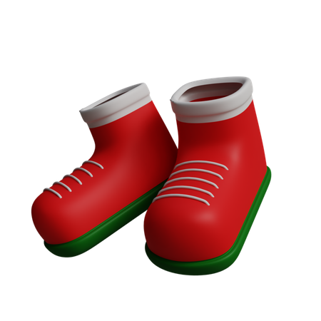 Weihnachtsmann Schuhe  3D Icon