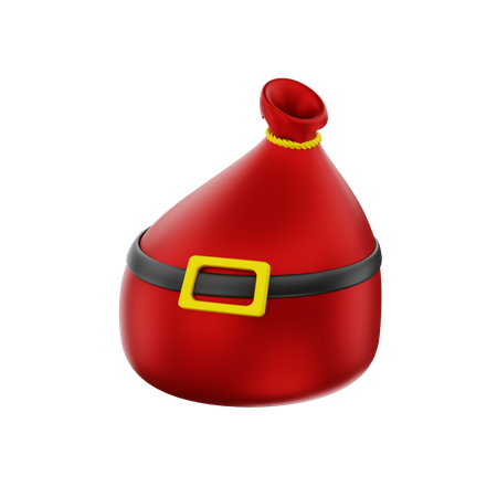 Weihnachtsmann-Tasche  3D Icon