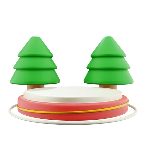 Weihnachtspodium  3D Icon