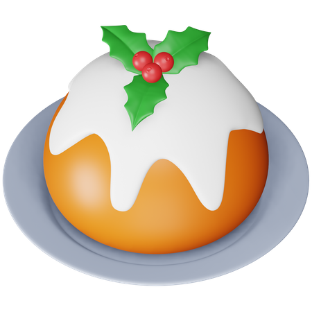 Weihnachtspudding  3D Icon