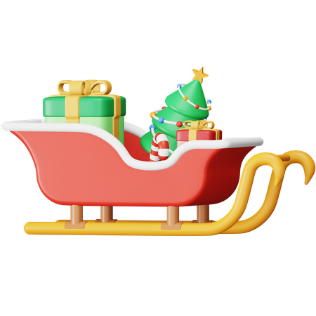 Weihnachtsschlitten  3D Icon
