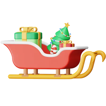 Weihnachtsschlitten  3D Icon