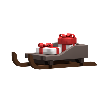 Weihnachtsschlitten  3D Icon