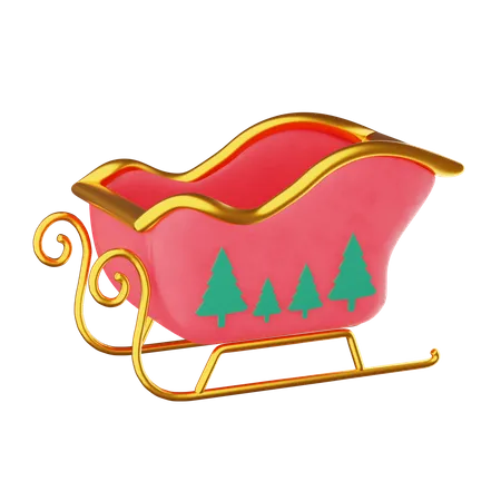 Weihnachtsschlitten  3D Icon