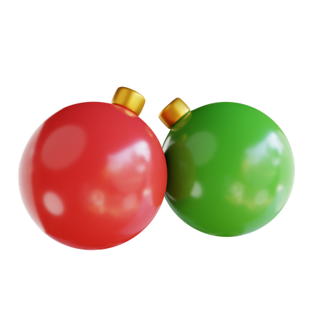 Weihnachtsschmuck Lichter  3D Icon