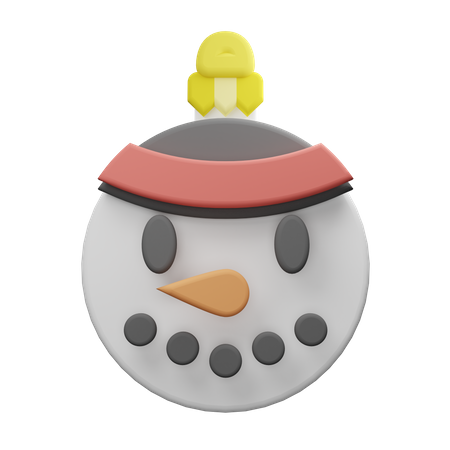 Weihnachten schneeball  3D Illustration