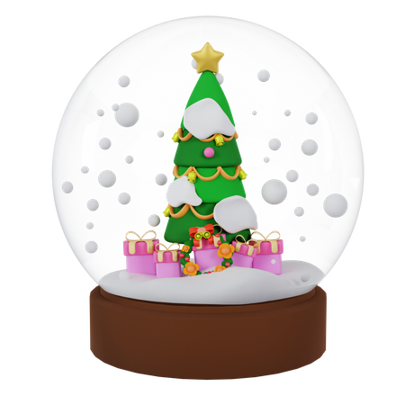 Weihnachtsschneekugel  3D Icon