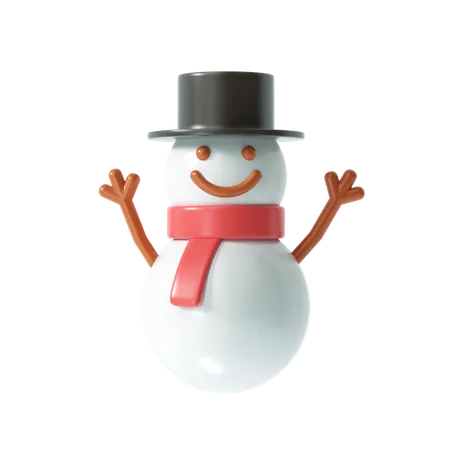 Weihnachten schneemann  3D Illustration