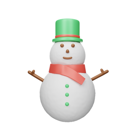 Weihnachten schneemann  3D Icon