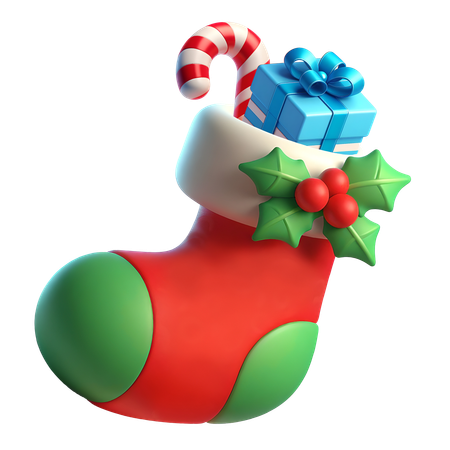 Weihnachtssocke  3D Icon