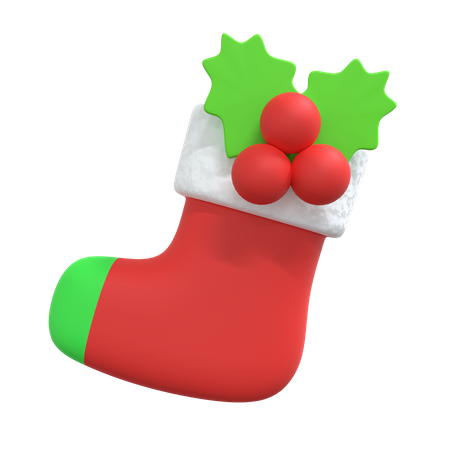 Weihnachtssocke  3D Illustration