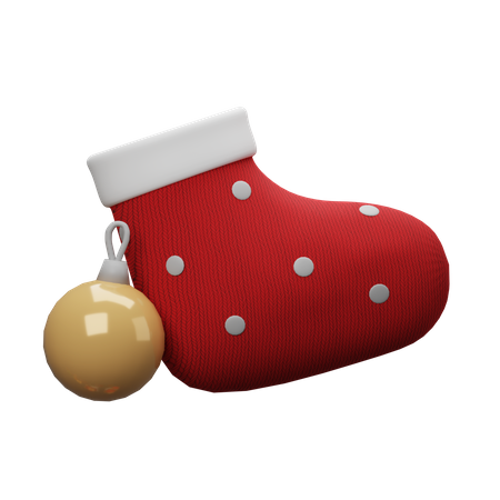 Weihnachtssocke  3D Icon