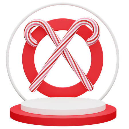 Weihnachtssockel für Werbung  3D Icon