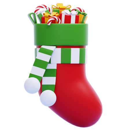 Weihnachtsstrumpf  3D Icon