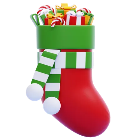 Weihnachtsstrumpf  3D Icon