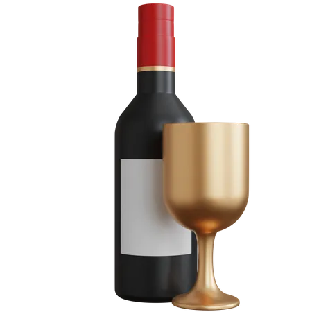 Wein  3D Icon