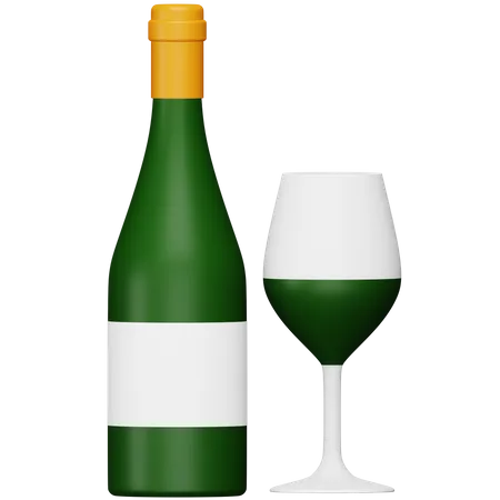 Wein  3D Icon