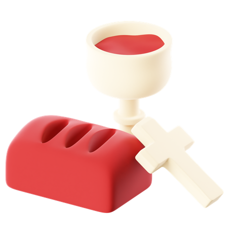 Wein und Brot  3D Icon