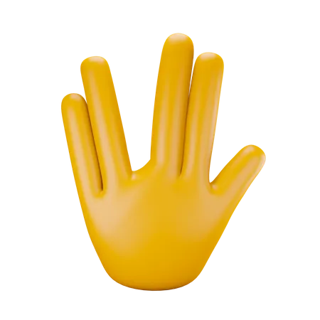 Weird hand gesture  3D Illustration