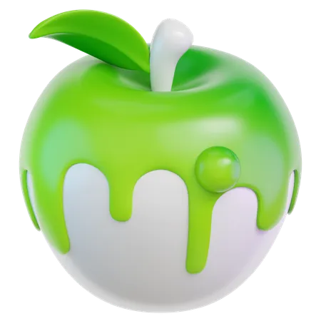 Weißer Apfel  3D Icon