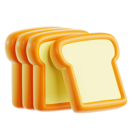 Weißbrot  3D Icon