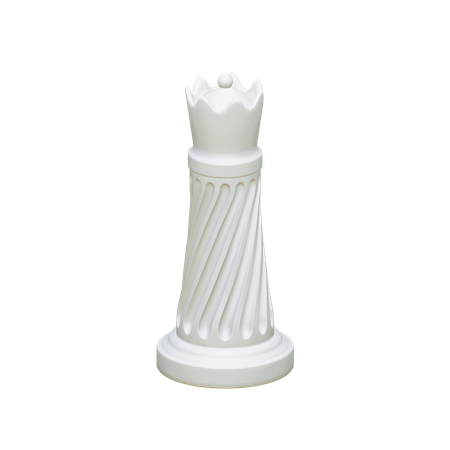 Weiße Königin  3D Icon