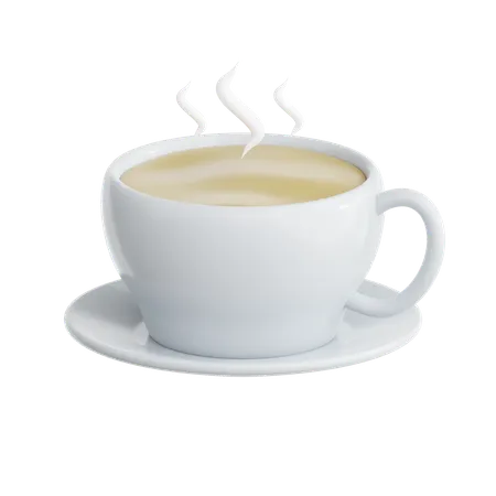 Weißer Kaffee  3D Icon