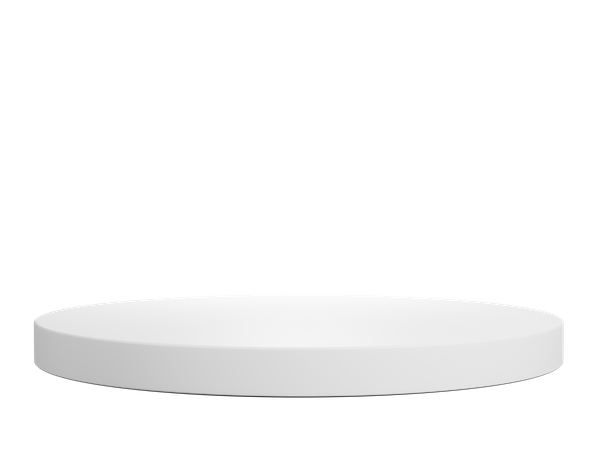 Weißer Kreissockel  3D Icon